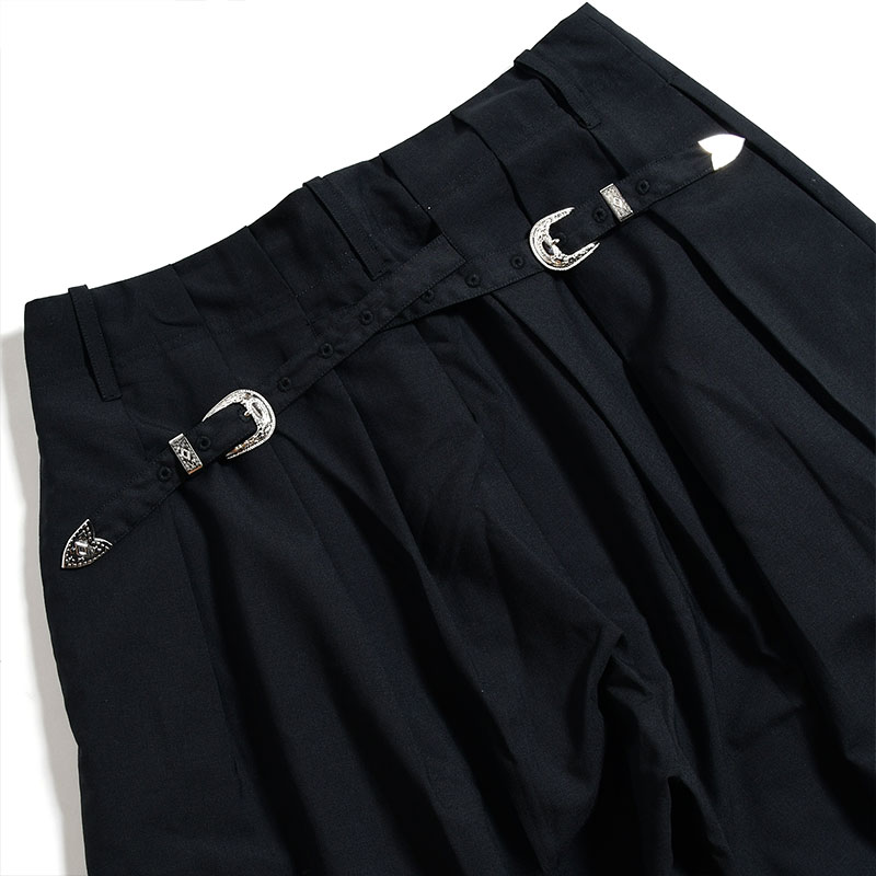 X BAND SLACKS -BLACK- | IN ONLINE STORE