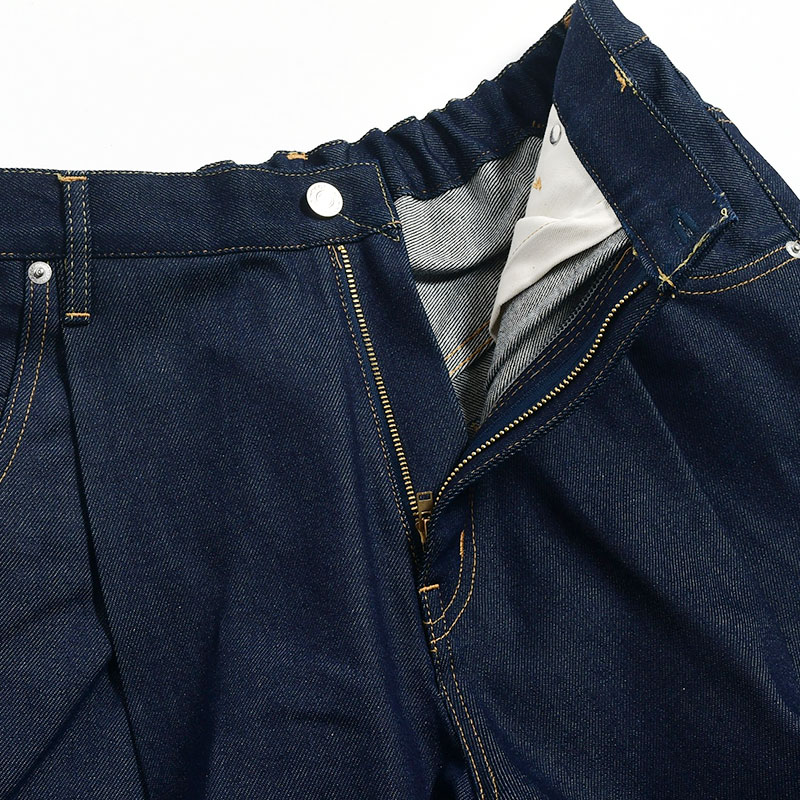 WIDE DENIM SLACKS -INDIGO RIGID- | IN ONLINE STORE