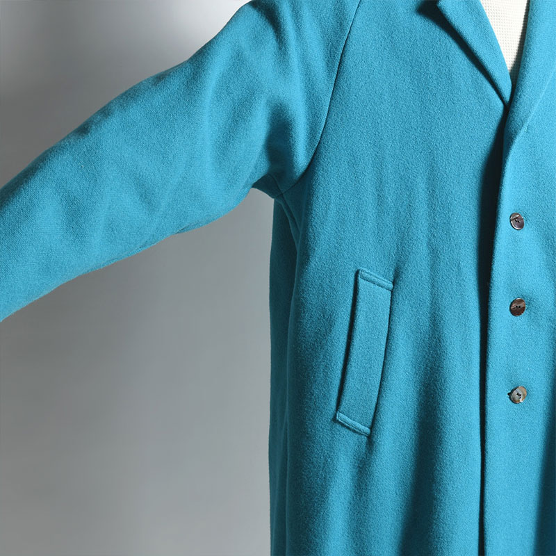 KVADRAT BY BAL COLLAR COAT -TURQUOISE- | IN ONLINE STORE