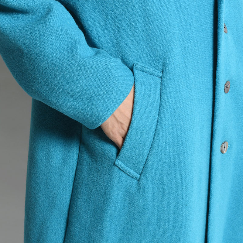 KVADRAT BY BAL COLLAR COAT -TURQUOISE- | IN ONLINE STORE