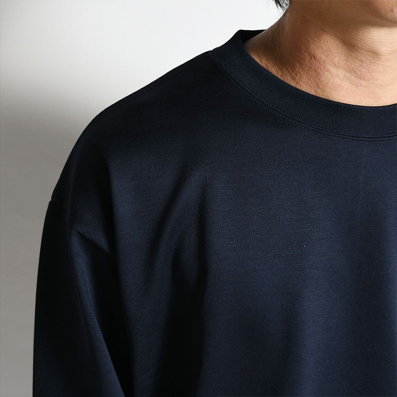 CREW NECK LONG SLEEVE -NAVY- | IN ONLINE STORE