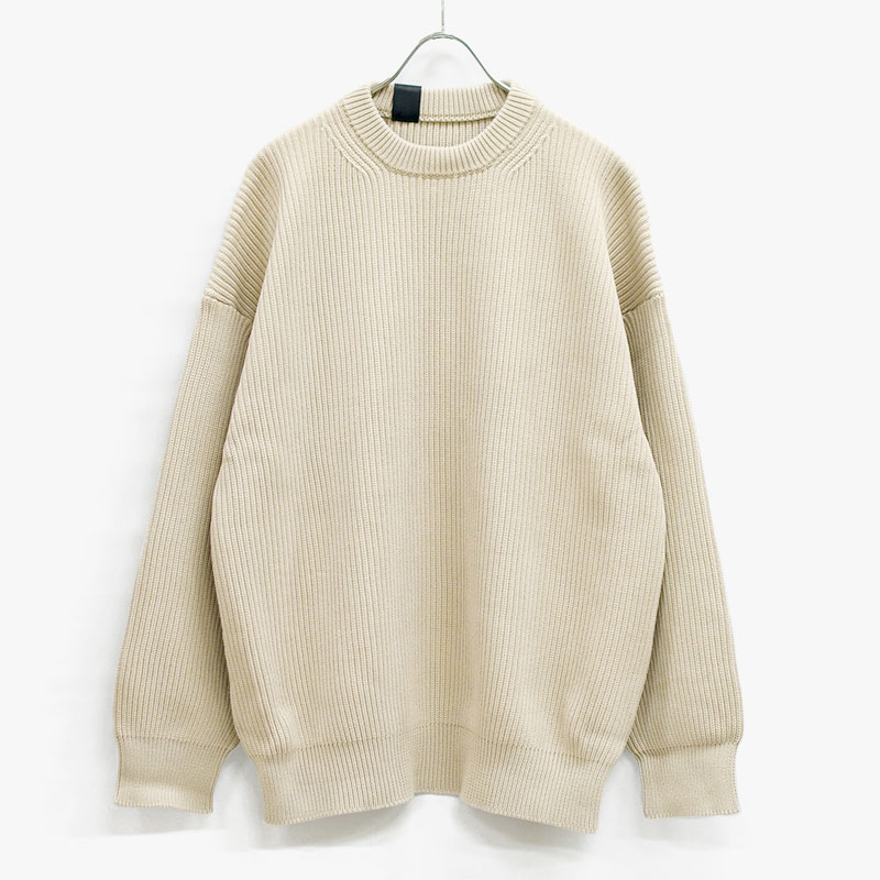 CREWNECK KNIT -BEIGE- | IN ONLINE STORE