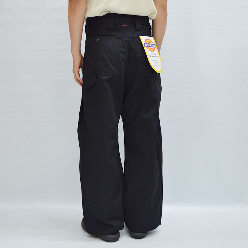 SIDE TUCK DOUBLE KNEE WITH DICKIES -BLACK- | IN ONLINE STORE