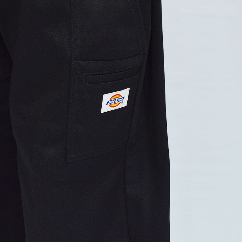 SIDE TUCK DOUBLE KNEE WITH DICKIES -BLACK- | IN ONLINE STORE