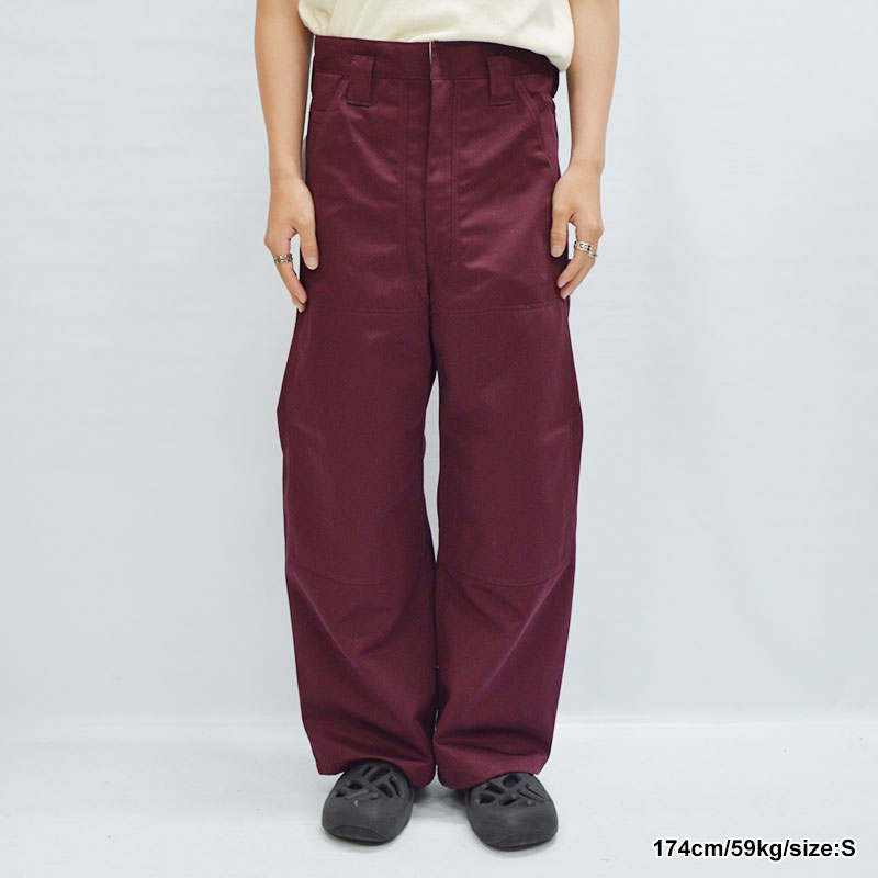 SIDE TUCK DOUBLE KNEE WITH DICKIES -MAROON- | IN ONLINE STORE