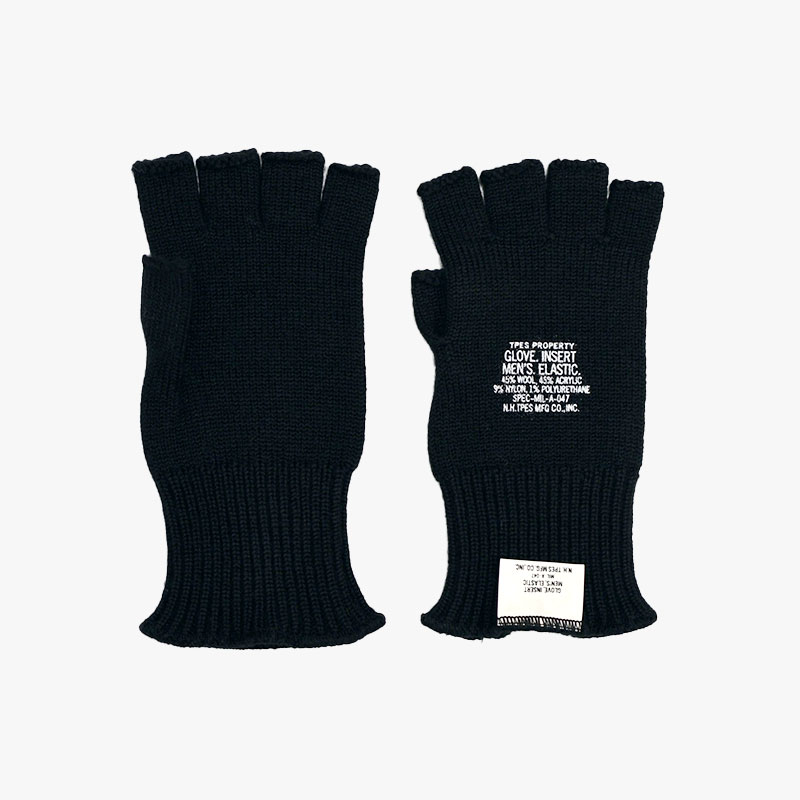 FINGERLESS KNIT GLOVES -2.COLOR- | IN ONLINE STORE