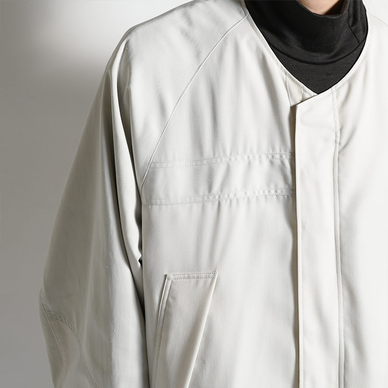 C.L.FIELD COAT 2-TONE REV -SNOW GREY- | IN ONLINE STORE