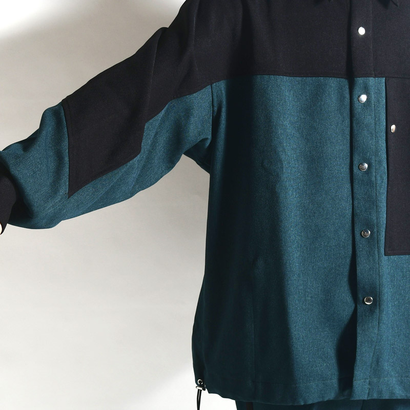 ACTIVE SHIRT 2-TONE -PETROL/BLACK- | IN ONLINE STORE