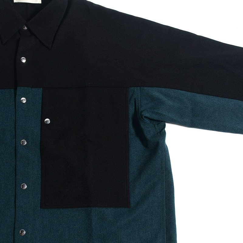 ACTIVE SHIRT 2-TONE -PETROL/BLACK- | IN ONLINE STORE