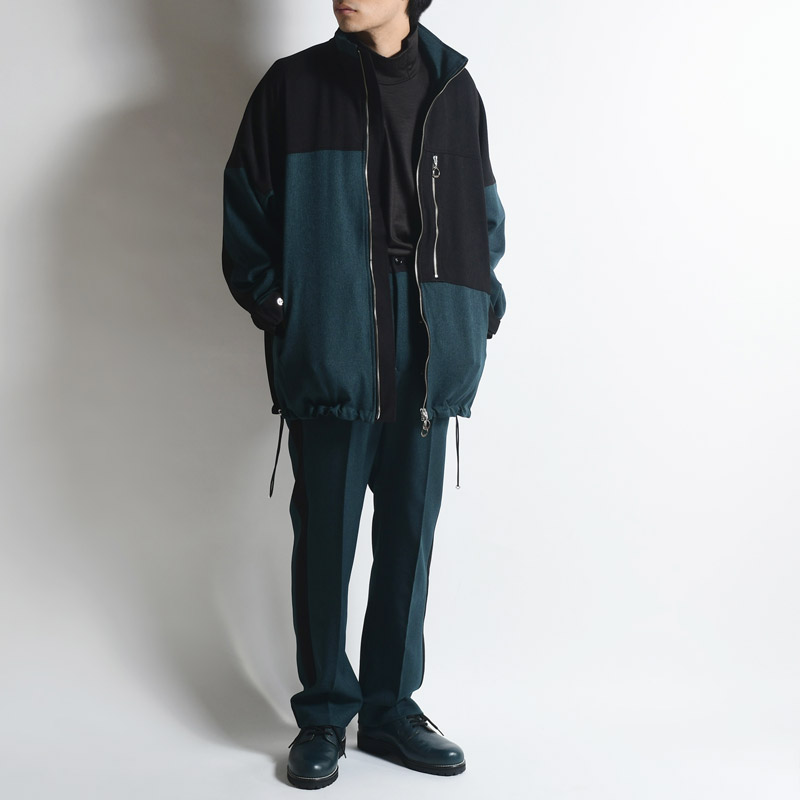 ZIPUP TRACKTOP 2-TONE -PETROL/BLACK- | IN ONLINE STORE