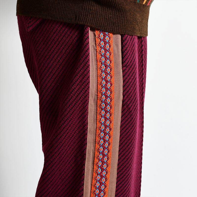 CLASSIC LACE TRACK PANTS -BORDEAUX- | IN ONLINE STORE