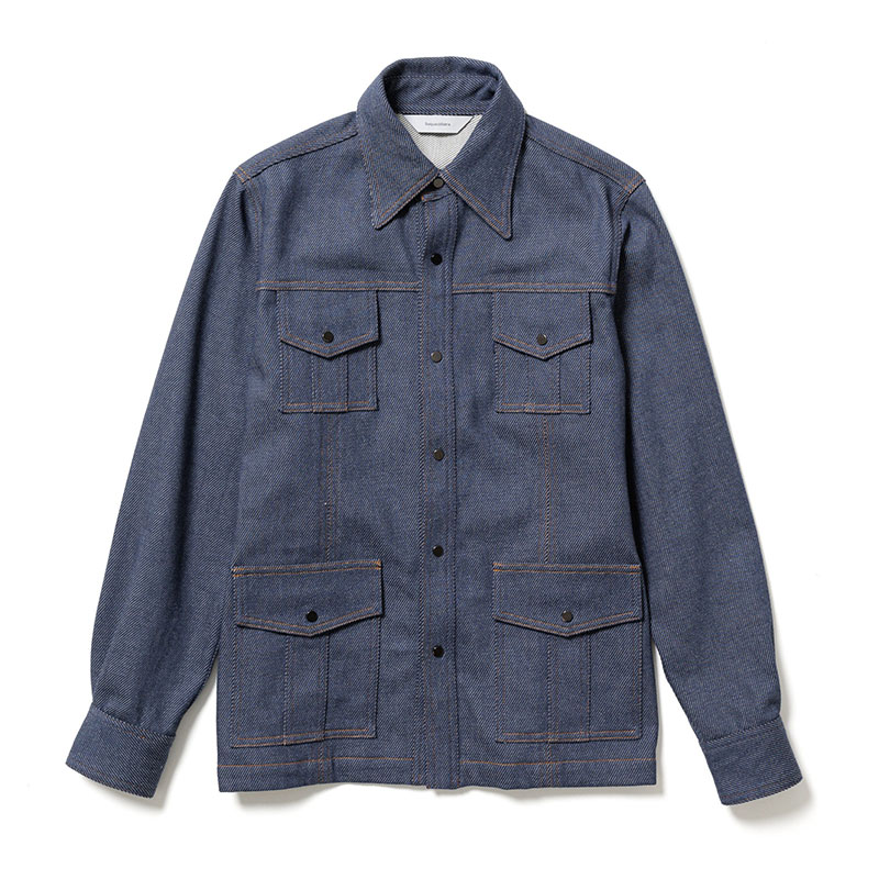 DENIM BUSH SHIRT JACKET -INDIGO- | IN ONLINE STORE