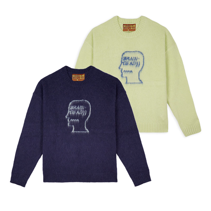 LOGOHEAD PILE CREWNECK SWEATER -2.COLOR- | IN ONLINE STORE