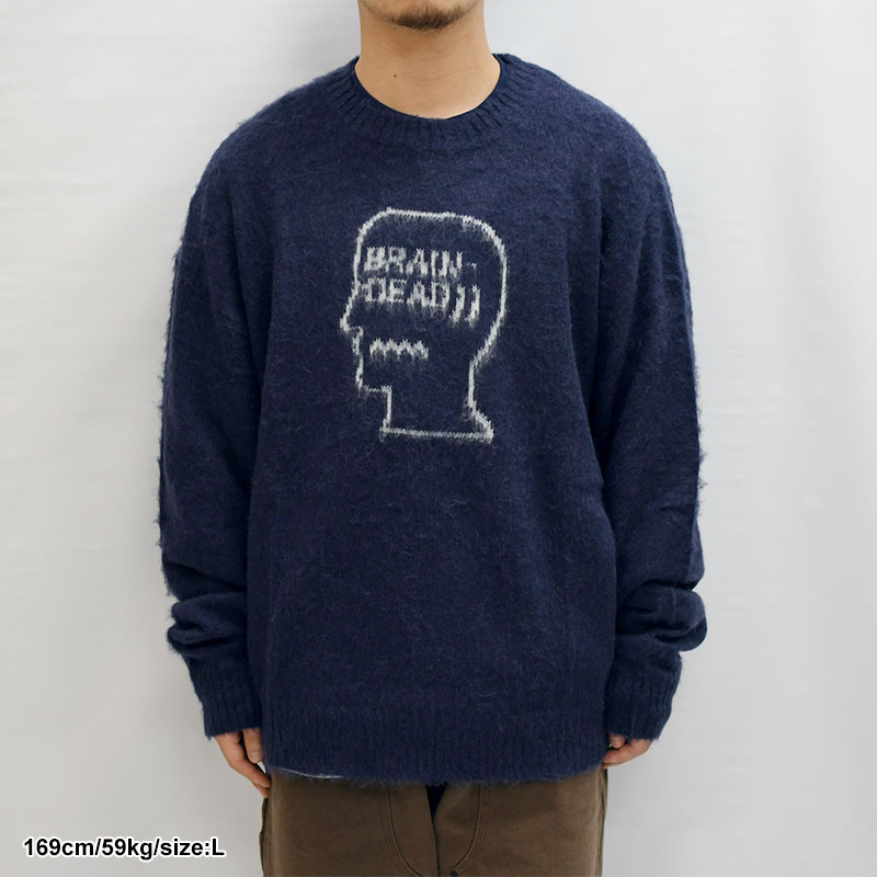 LOGOHEAD PILE CREWNECK SWEATER -2.COLOR- | IN ONLINE STORE