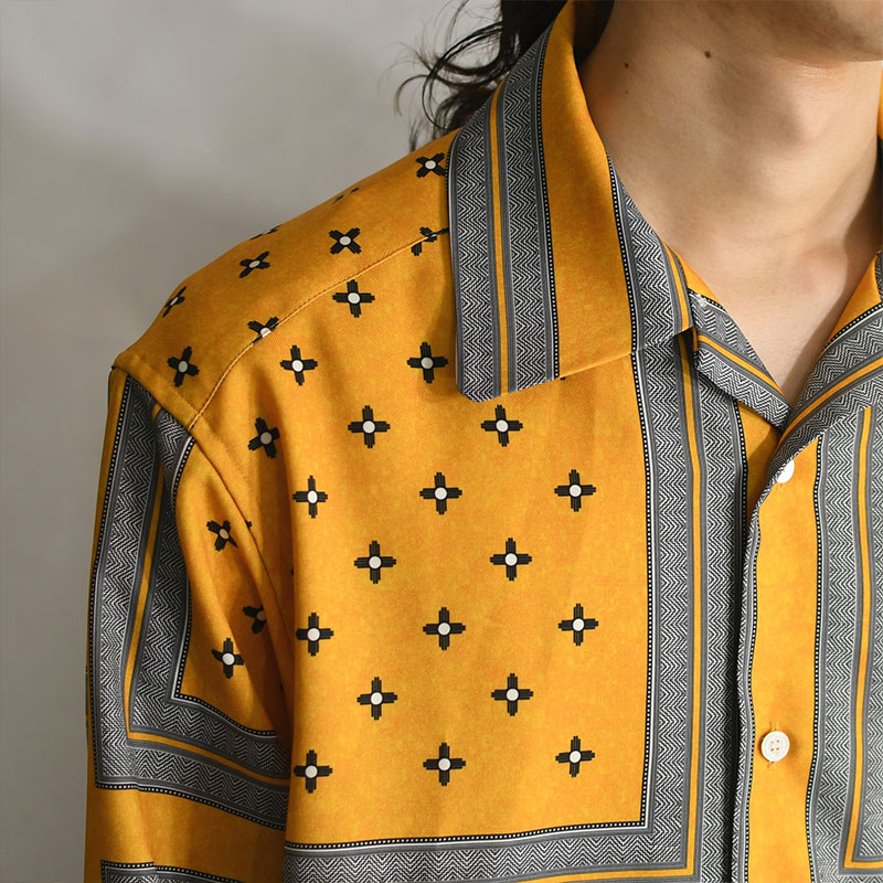 PERSONAL DATA PRINT LS SHIRT -YELLOW-