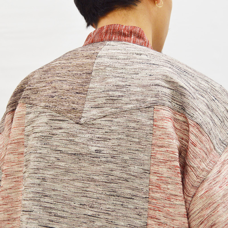 EDO SILK PATCHWORK SHIRT LS -NOISE ASST- | IN ONLINE STORE