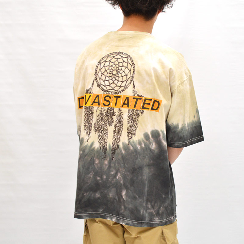 HAND DYEING AND PRINT TEE TYPE D -KHA-