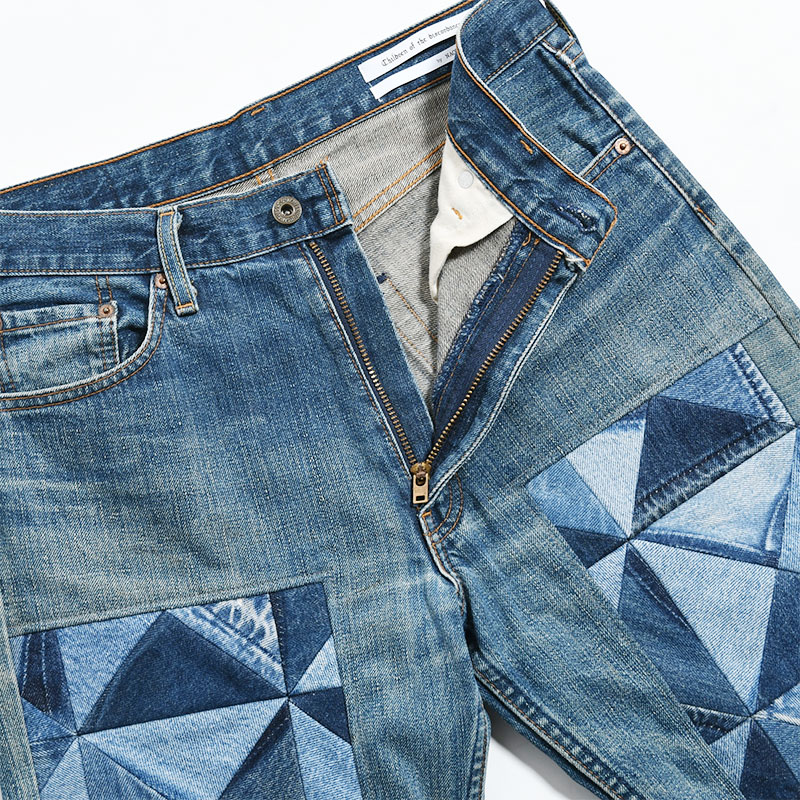 OLD PATCHWORK DENIM -BLUE-