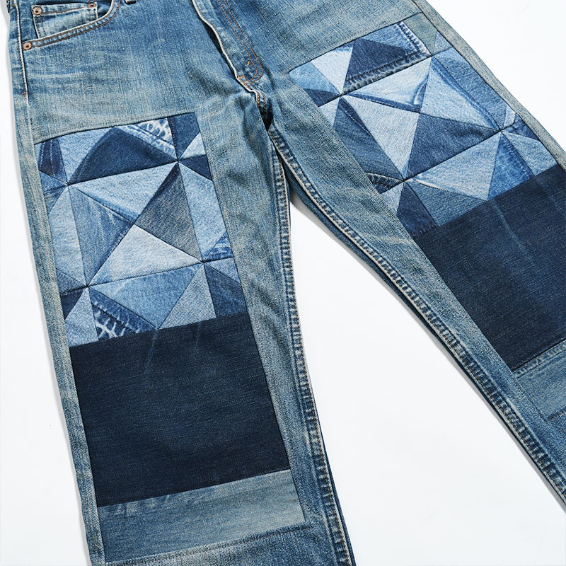 OLD PATCHWORK DENIM -BLUE-