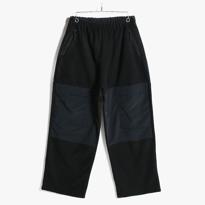 WIDE TAPERED TROUSERS -BLACK- | IN ONLINE STORE