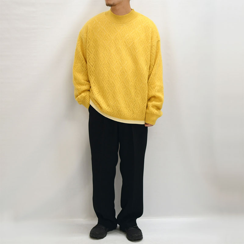 HOLE SWEATER  YELLOW    IN ONLINE STORE