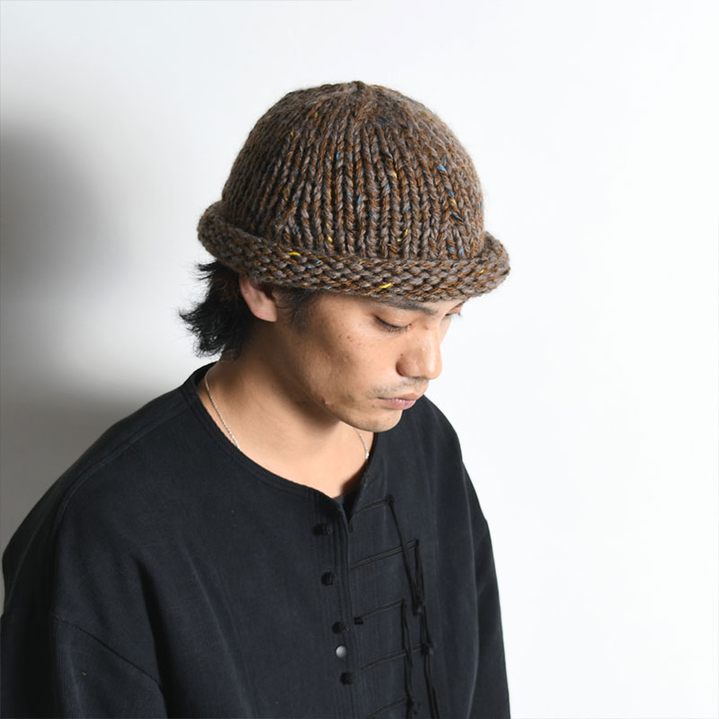 ROLL HAND KNIT CAP -2.COLOR- | IN ONLINE STORE
