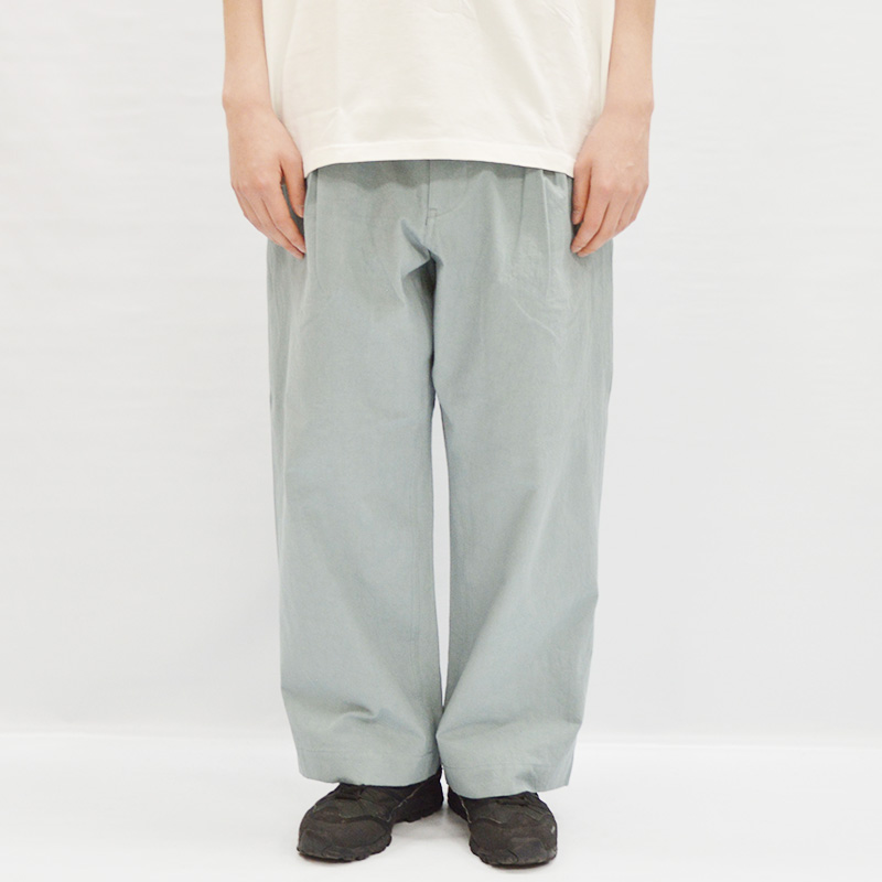 FANAGE COTTON Wide Pants -GREEN- | IN ONLINE STORE