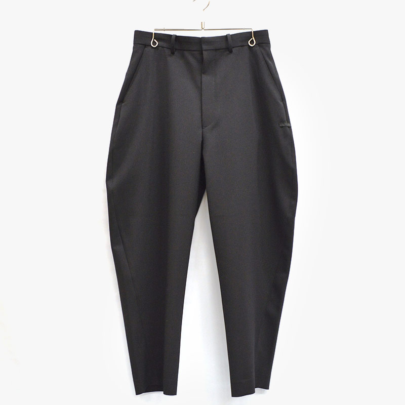 WIDE TAPERED SLACKS -BLK- | IN ONLINE STORE