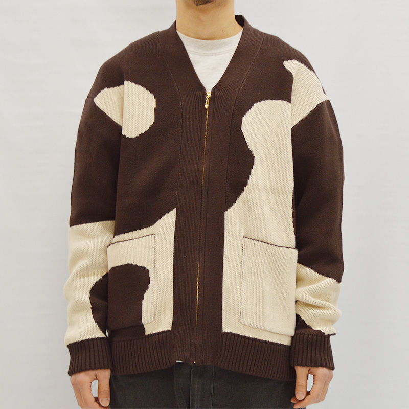 Horse Cardigan -BROWN- | IN ONLINE STORE