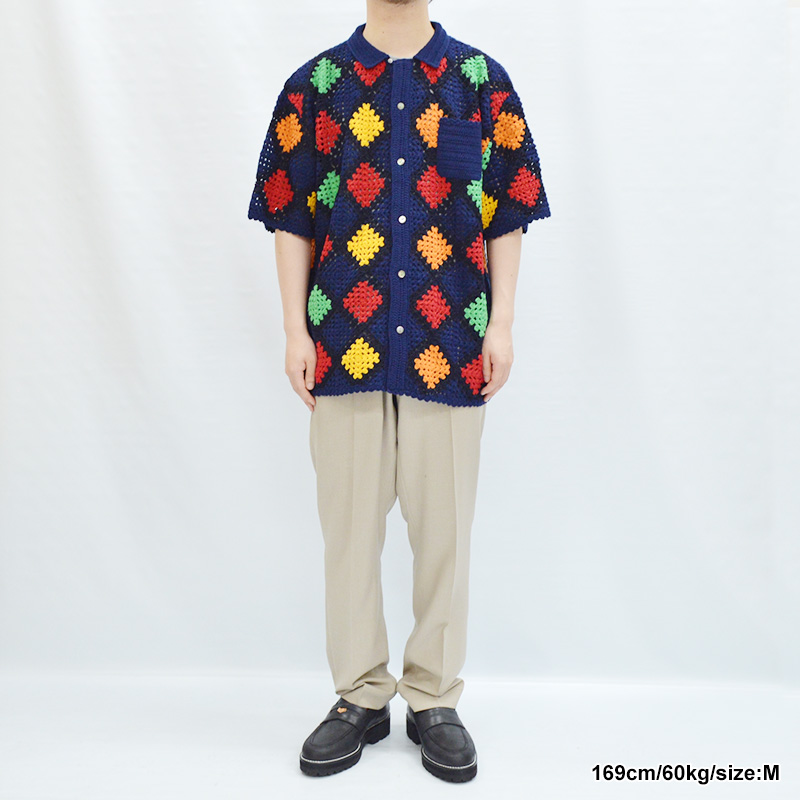 Stained glass Knit -NAVY- | IN ONLINE STORE