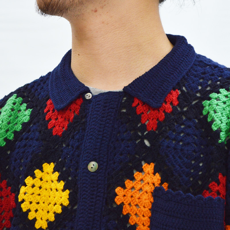 Stained glass Knit -NAVY- | IN ONLINE STORE