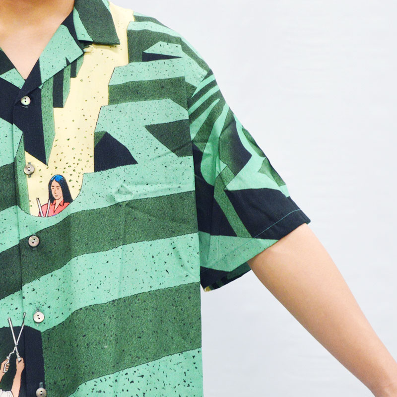 Couple in maze Shirt -GREEN- | IN ONLINE STORE