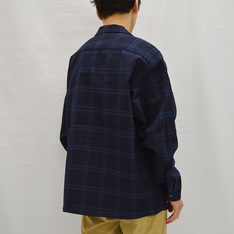 Sashiko Shirt -NAVY- | IN ONLINE STORE