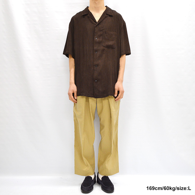 S/S Open Collar Shirt -DOROZOME- | IN ONLINE STORE