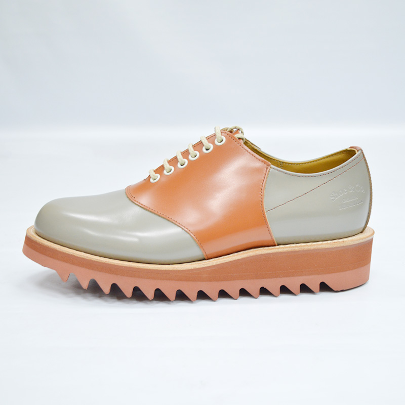 Ripple Sadle Shoes -GRAY&BROWN- | IN ONLINE STORE