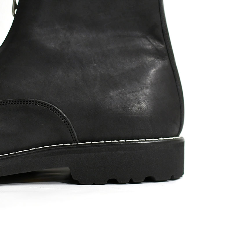 PULL TAB ZIP BOOTS -BLACK- | IN ONLINE STORE