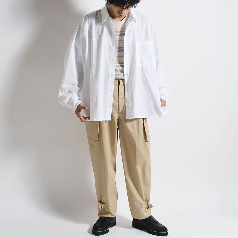 WIDE CARGO PANTS -BEIGE- | IN ONLINE STORE