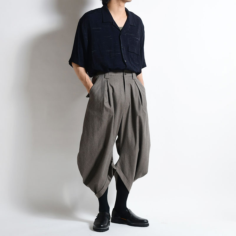 CONSTRUCTIVE PANTS -DARK GRAY×KHAKI- | IN ONLINE STORE