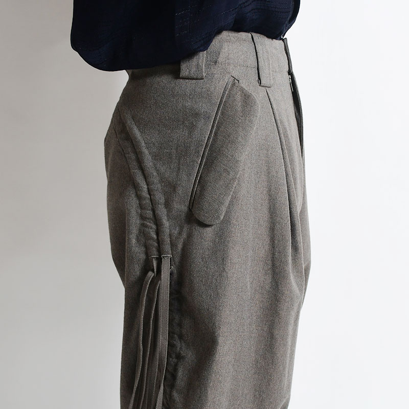 CONSTRUCTIVE PANTS -DARK GRAY×KHAKI- | IN ONLINE STORE