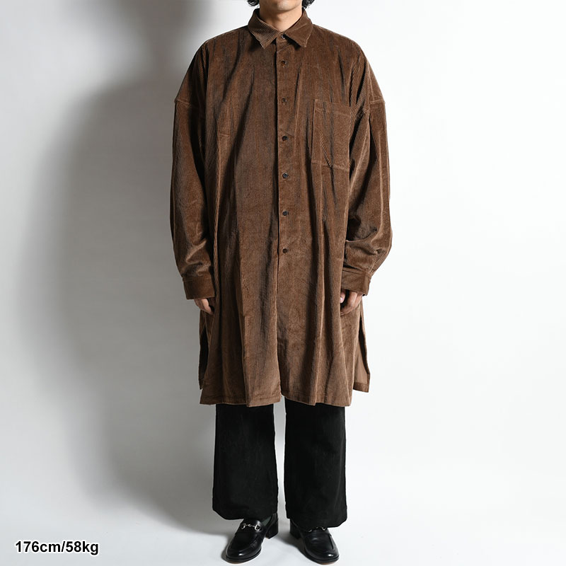 5X SHIRT LONG -BROWN- | IN ONLINE STORE