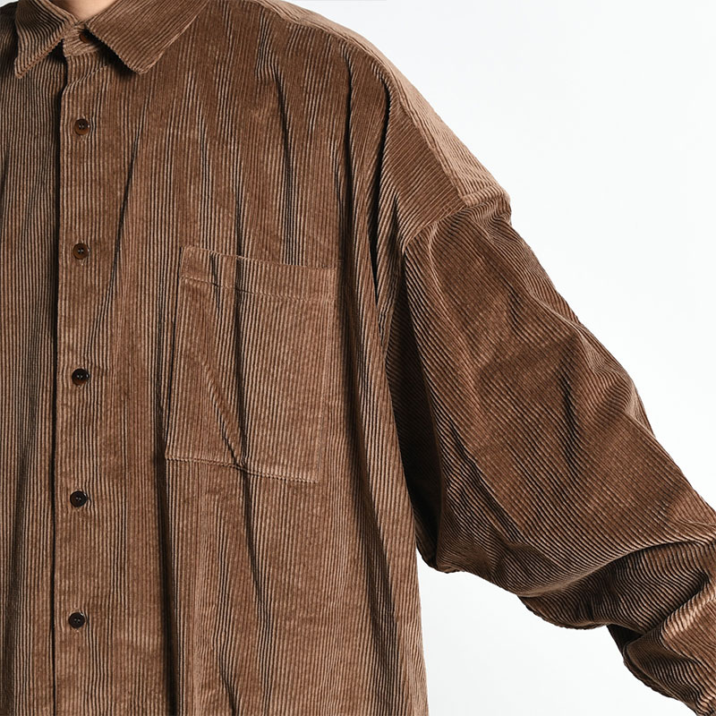 5X SHIRT LONG -BROWN- | IN ONLINE STORE