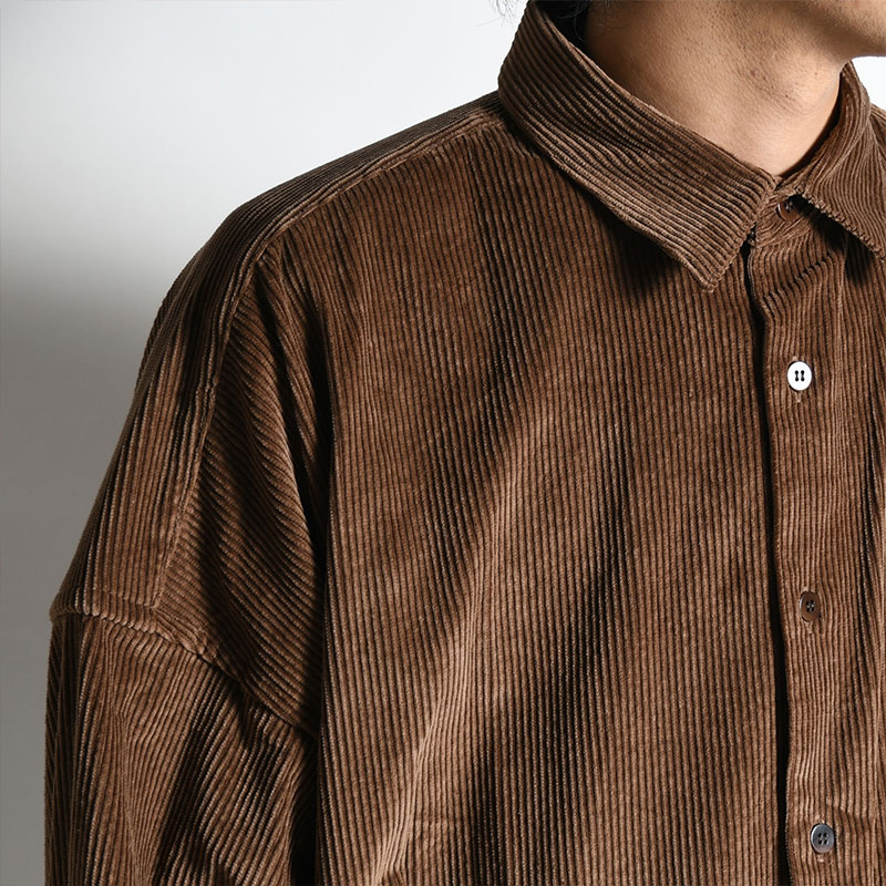 5X SHIRT LONG -BROWN- | IN ONLINE STORE