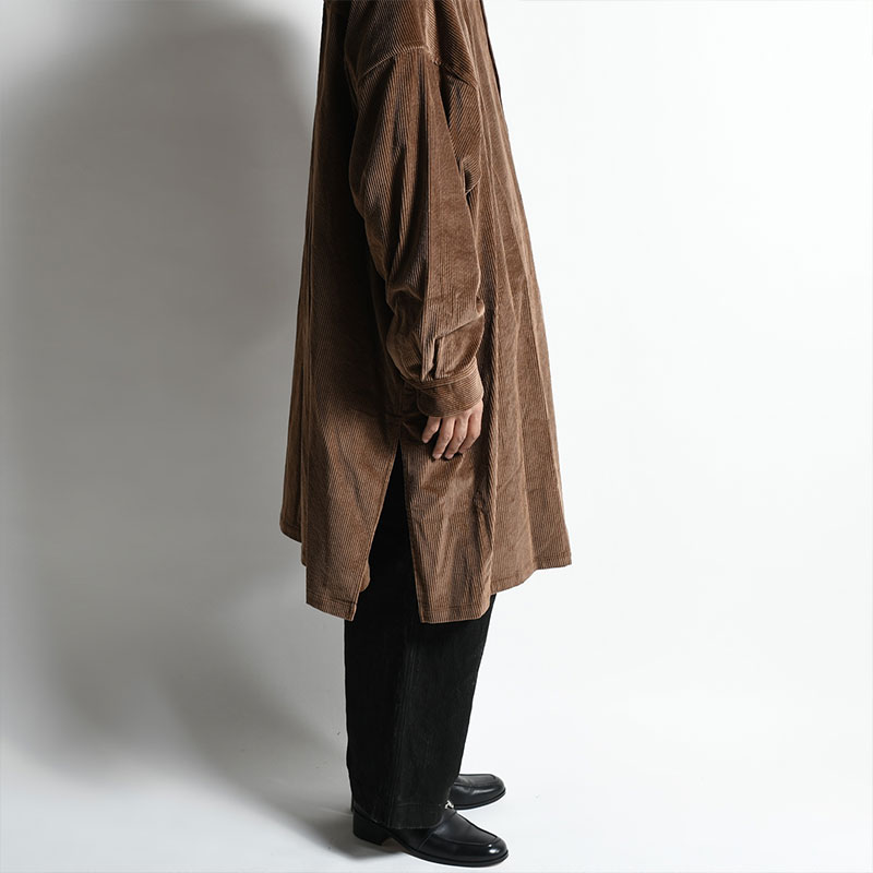 5X SHIRT LONG -BROWN- | IN ONLINE STORE