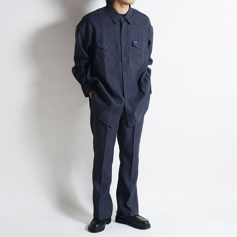WRANGLER×N.HOOLYWOOD COMPILE DRESS SHIRT -CHARCOAL- | IN ONLINE STORE