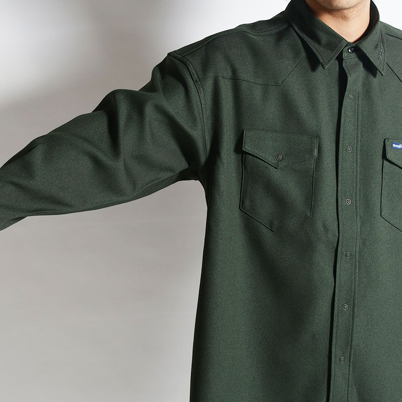 WRANGLER×N.HOOLYWOOD COMPILE DRESS SHIRT -GREEN- | IN ONLINE STORE