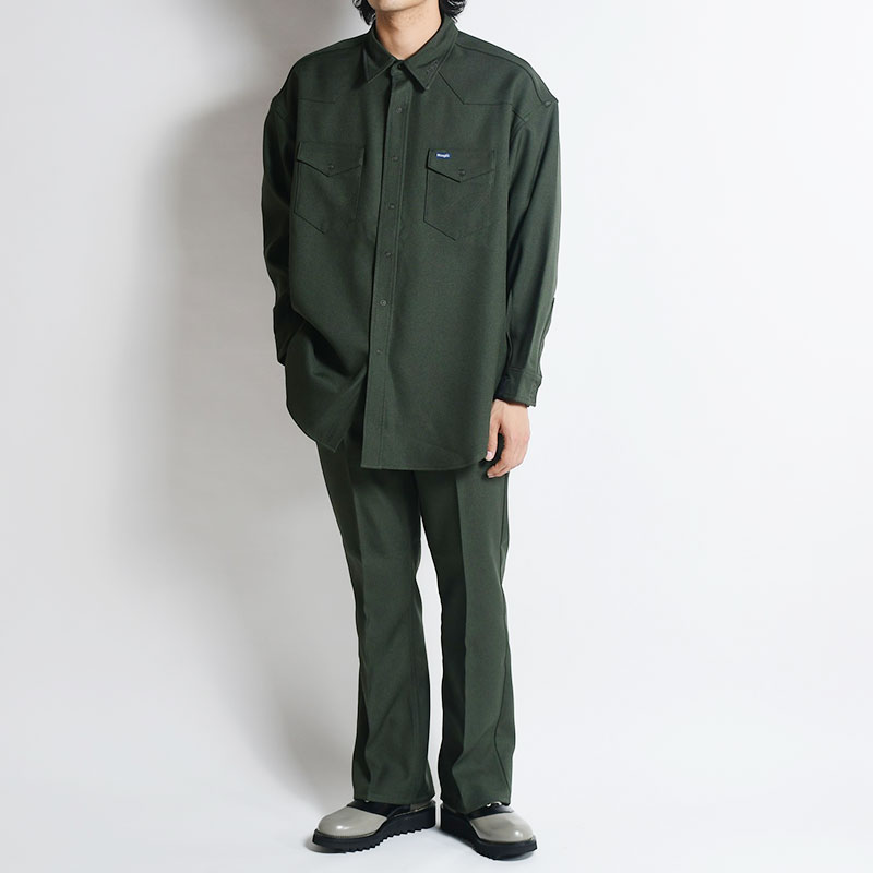 WRANGLER×N.HOOLYWOOD COMPILE DRESS SHIRT -GREEN- | IN ONLINE STORE