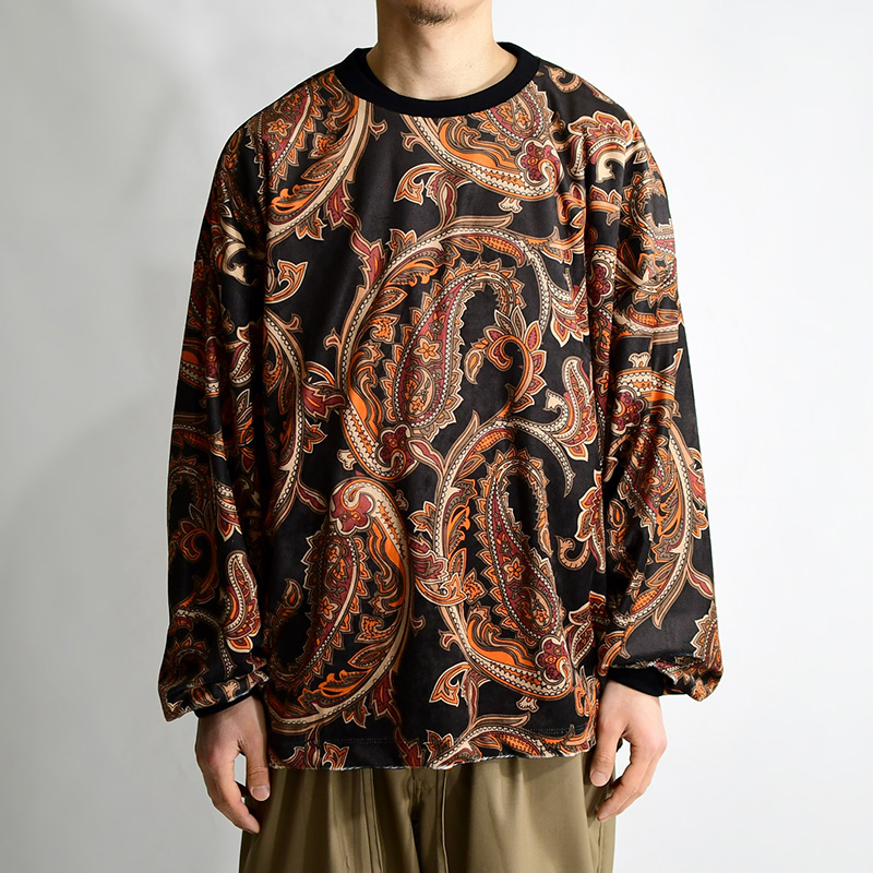 PAISLEY VELOR LONG SLEEVE TIGHTBOOTH-