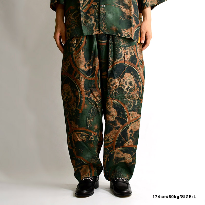 GLOBE BALLOON PANTS -GREEN- | IN ONLINE STORE