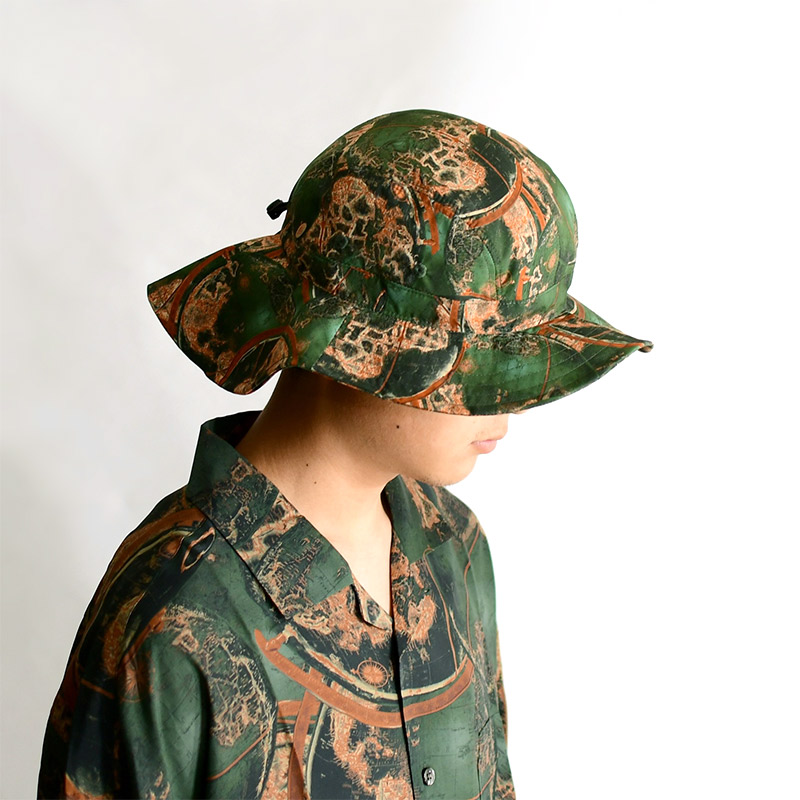 GLOBE SUNSHADE HAT -GREEN- | IN ONLINE STORE