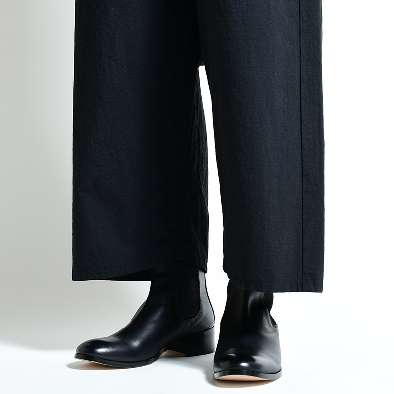 WIDE SILHOUETTE PANTS -BLACK- | IN ONLINE STORE